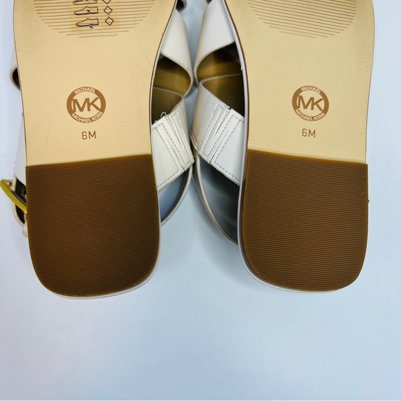 Michael Michael Kors Shawna Chain Sandals Cream 6 NWT - Picture 6 of 7